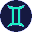 Gemini zodiac symbol