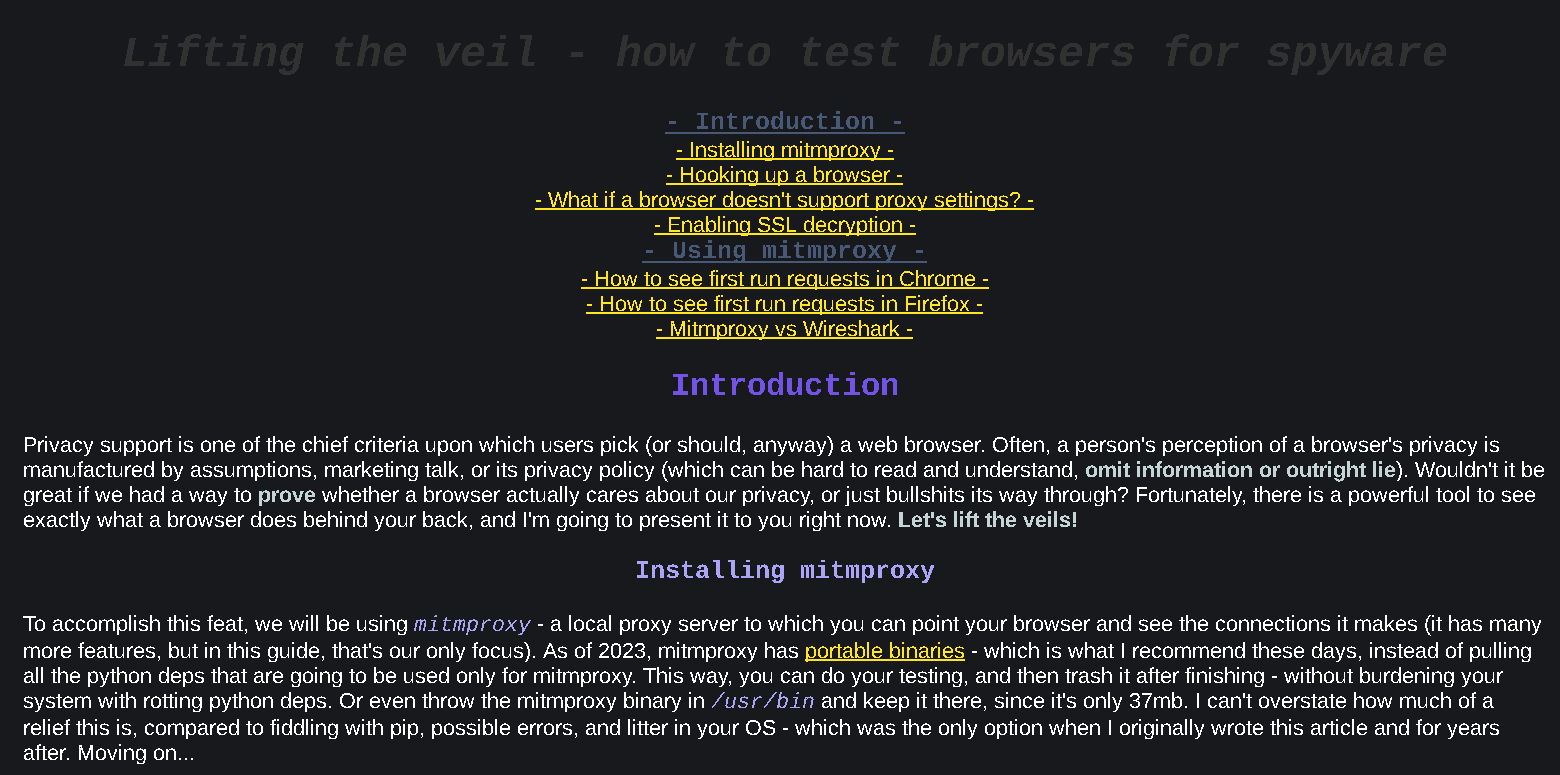 Ghost theme article screenshot