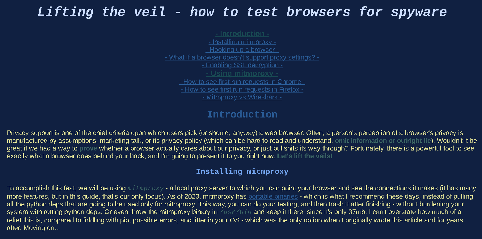 Water theme article screenshot
